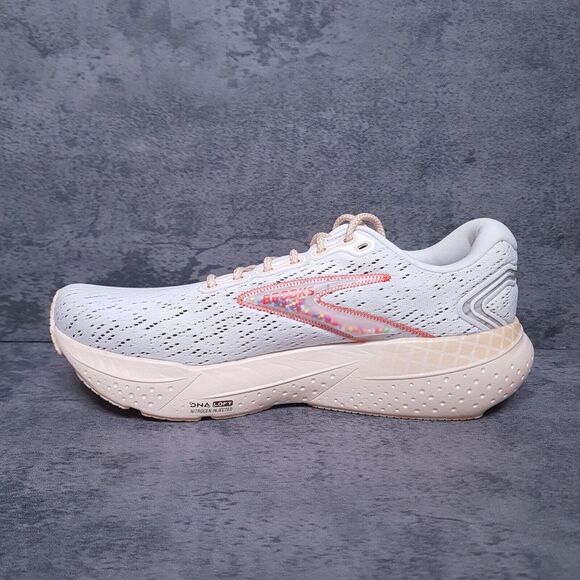 BROOKS Glycerin 21 'Snow Dawn Straw' Road Running Shoes Mens 11.5 Beads - Picture 2 of 7